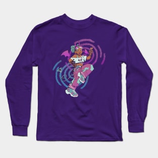 Blue Raspberry Devil Girl Long Sleeve T-Shirt